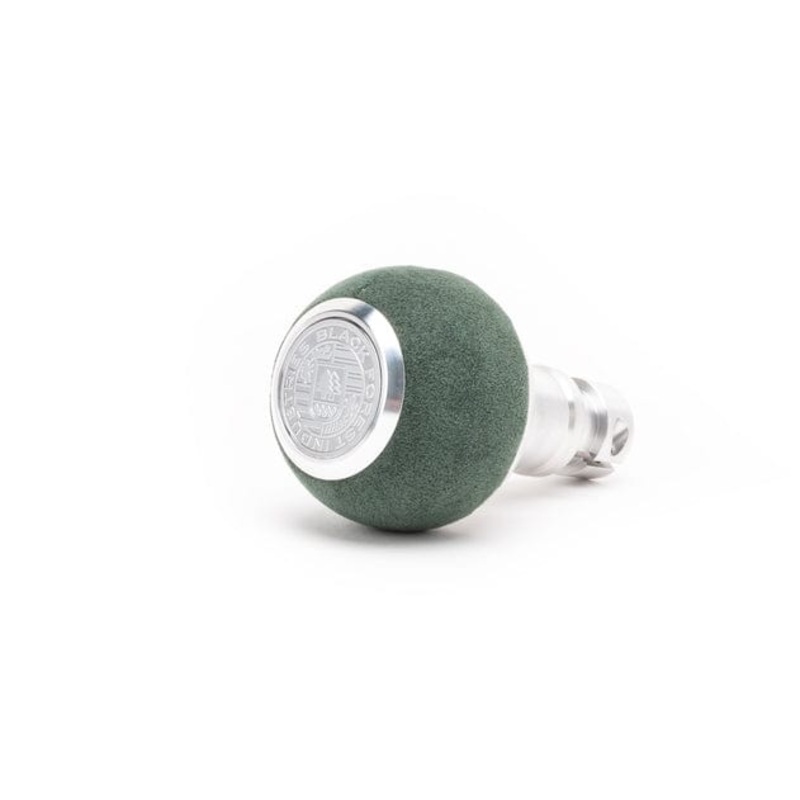 BFI Heavy Weight Shift Knob – GS2 – Emerald Green Alcantara – Machined Finish – 924-944/951