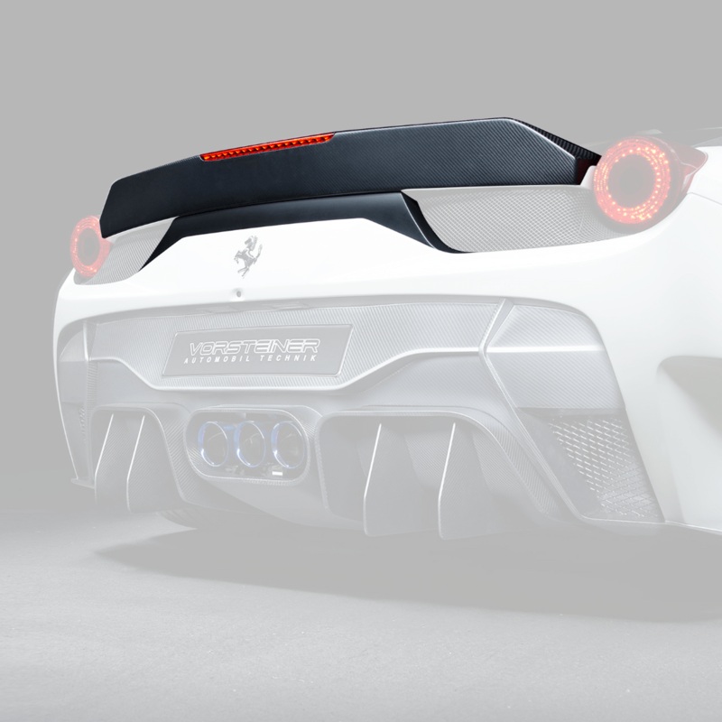 Vorsteiner Ferrari 458-VX Aero Decklid Spoiler Carbon Fiber PP 1X1 Glossy