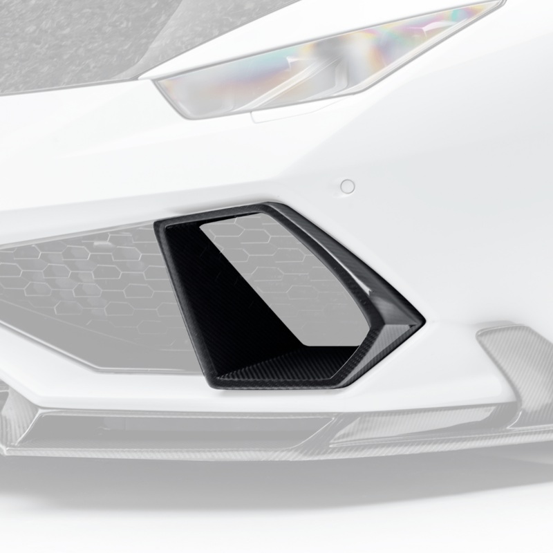 Vorsteiner Lamborghini Huracan Mondiale Edizione Aero Air Intake Bezels Carbon Fiber PP 2×2 Glossy