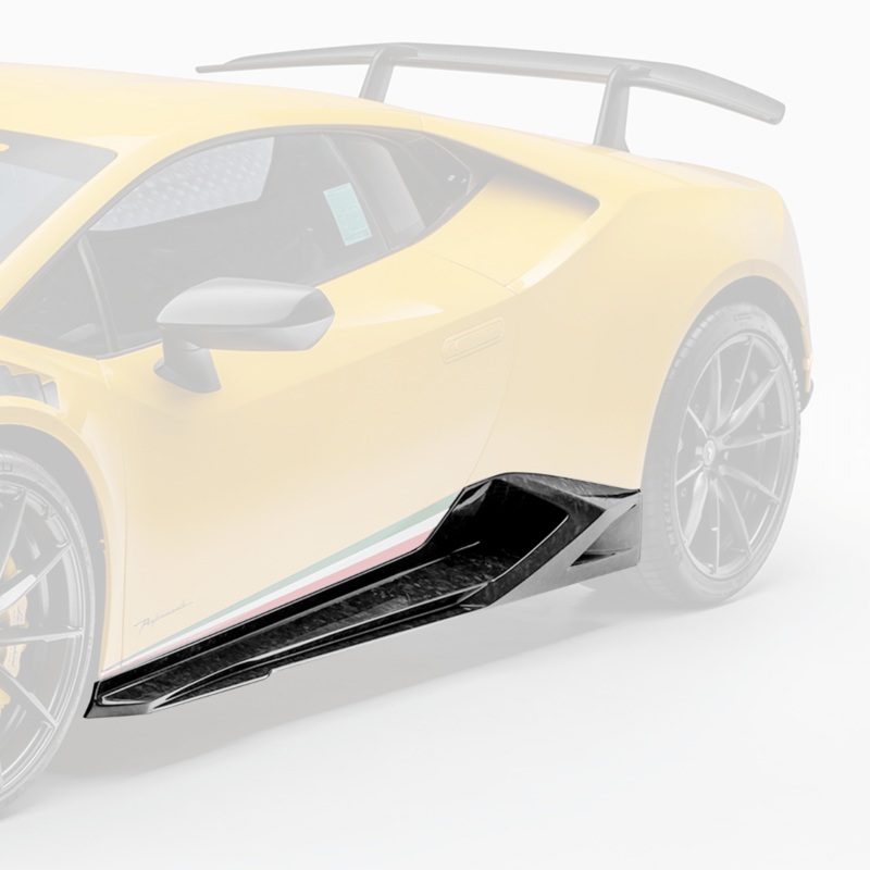 Vorsteiner Lamborghini Huracan Vincenzo Edizione Aero Side Blades Vorsteiner Carbon Matrix PP Glossy