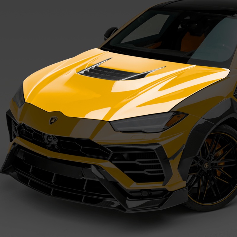 Vorsteiner Lamborghini Urus Rampante Edizione Aero Bonnet Carbon Fiber PP 2X2 Glossy