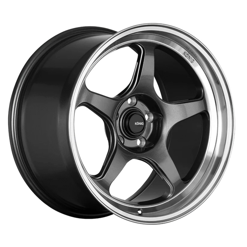 Konig Hyperspec 18″ 5×120 Anthracite Metallic w/ Mirror Machined Lip