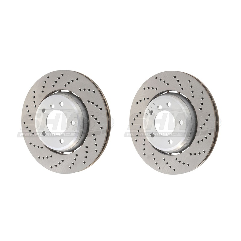 SHW Performance Front Drilled Lightweight Brake Rotor Kit – BMW M4 (2021)