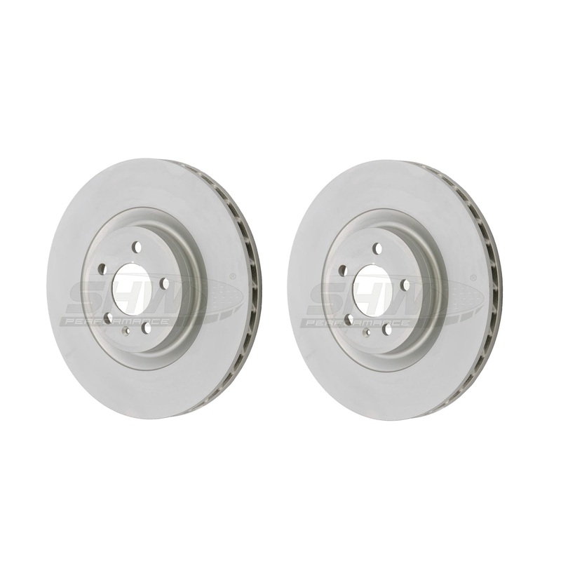 SHW Performance Front Slotted Monobloc Brake Rotor Kit (350×32) – Mercedes-Benz G55 AMG 5.5L (05-11)