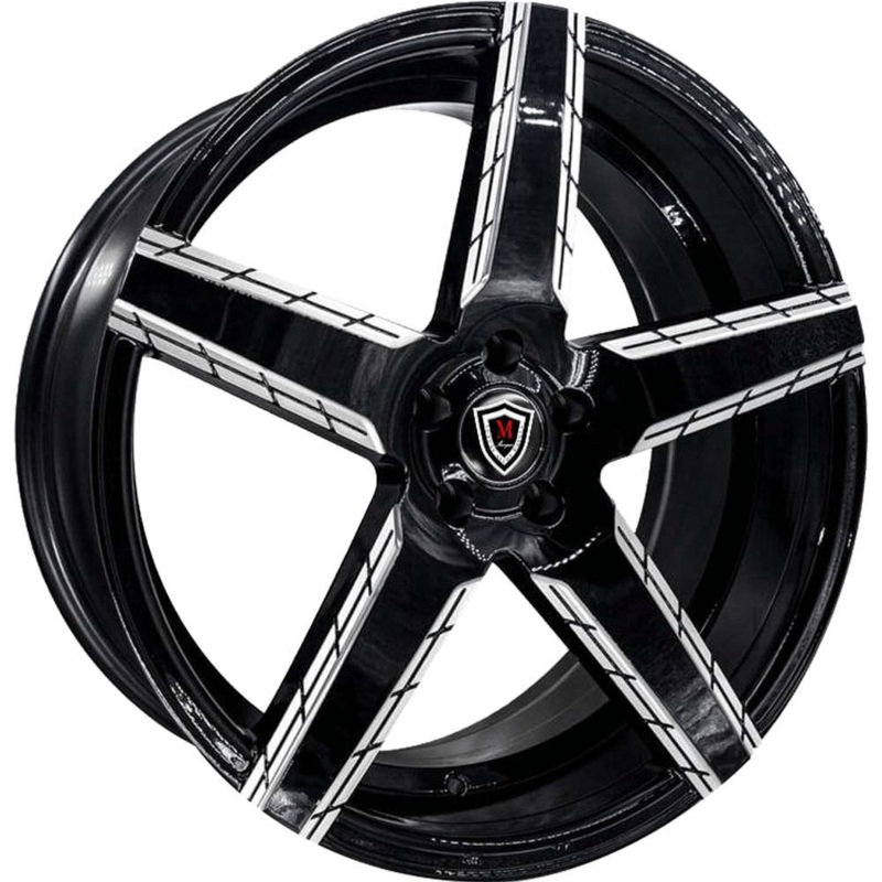 Marquee Wheels M3275 20″ 5×114.3 Black / Milled