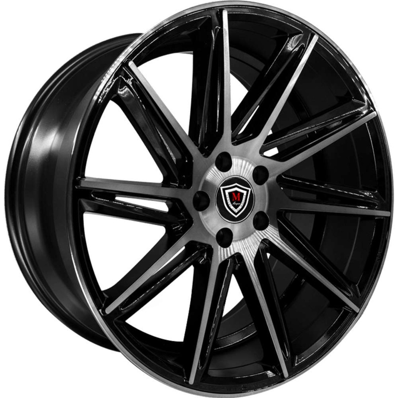 Marquee Wheels M4617 20″ 5×114.3 Black / Smoked / Machined