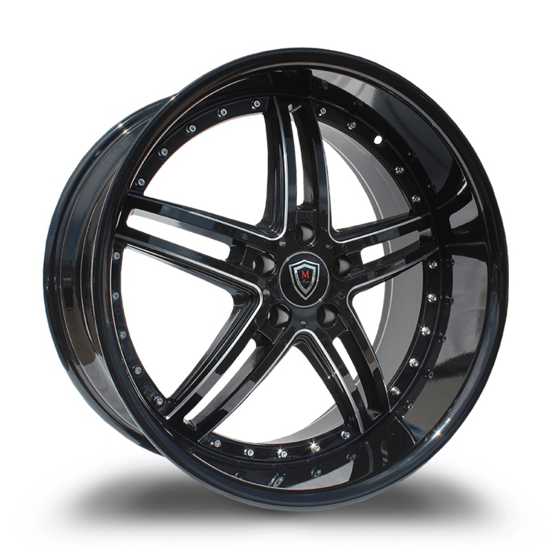 Marquee Wheels M5329A 20″ 5×114.3 Black / Milled