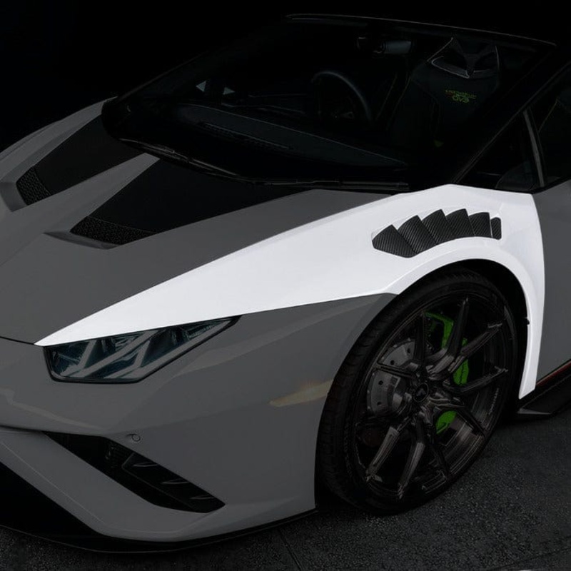 Vorsteiner Lamborghini Huracan Novara Edizione Aero Front Fenders w/ Integrated Vents and Splash Shields (Carbon Fiber PP 2×2 Glossy)