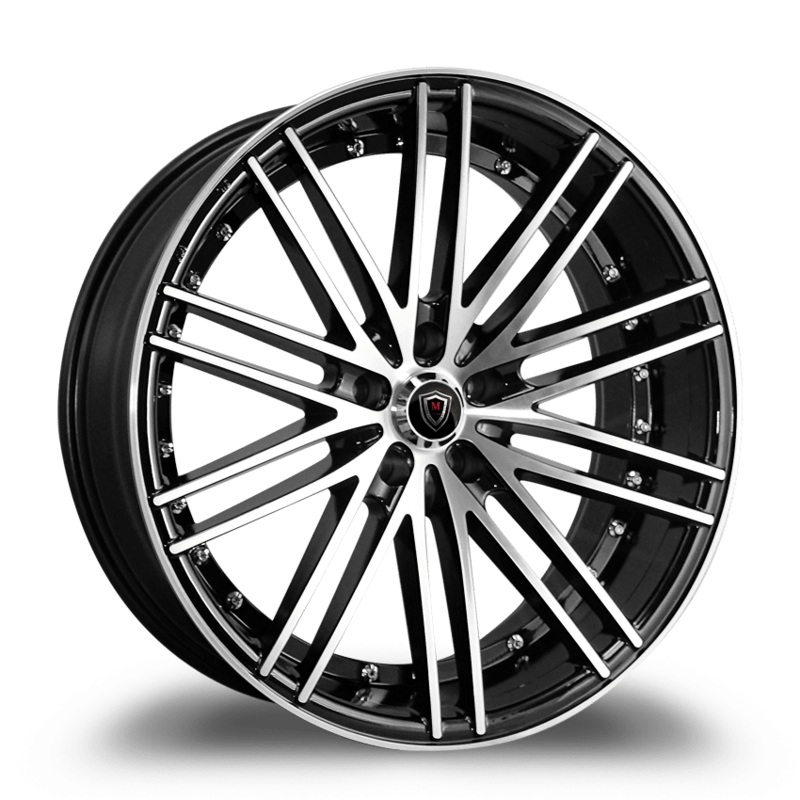 Marquee Wheels M3246 20″ 5×114.3 Black / Machined