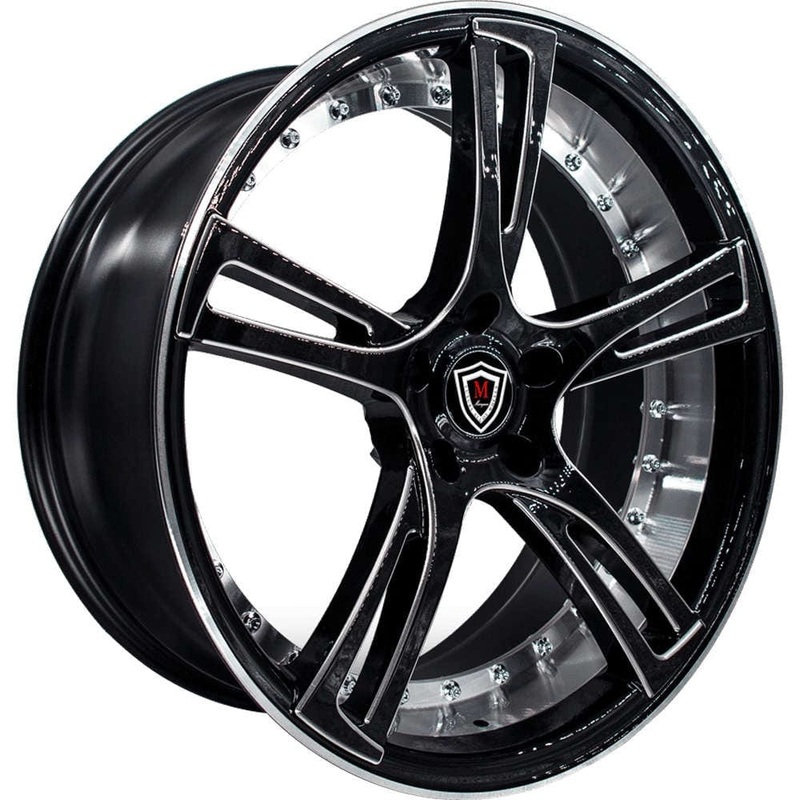 Marquee Wheels M3247 20″ 5×120 Black / Milled