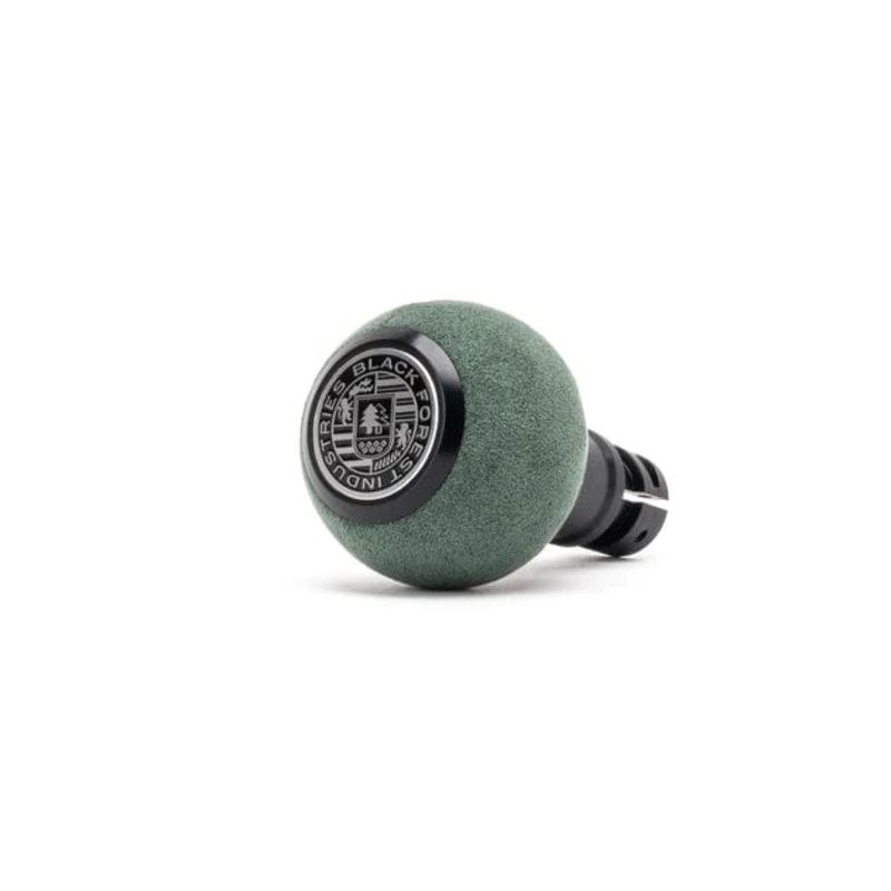 BFI GS2 Heavy Weight Shift Knob – BMW Auto – Style 1 – Emerald Green Alcantara / Black Anodized