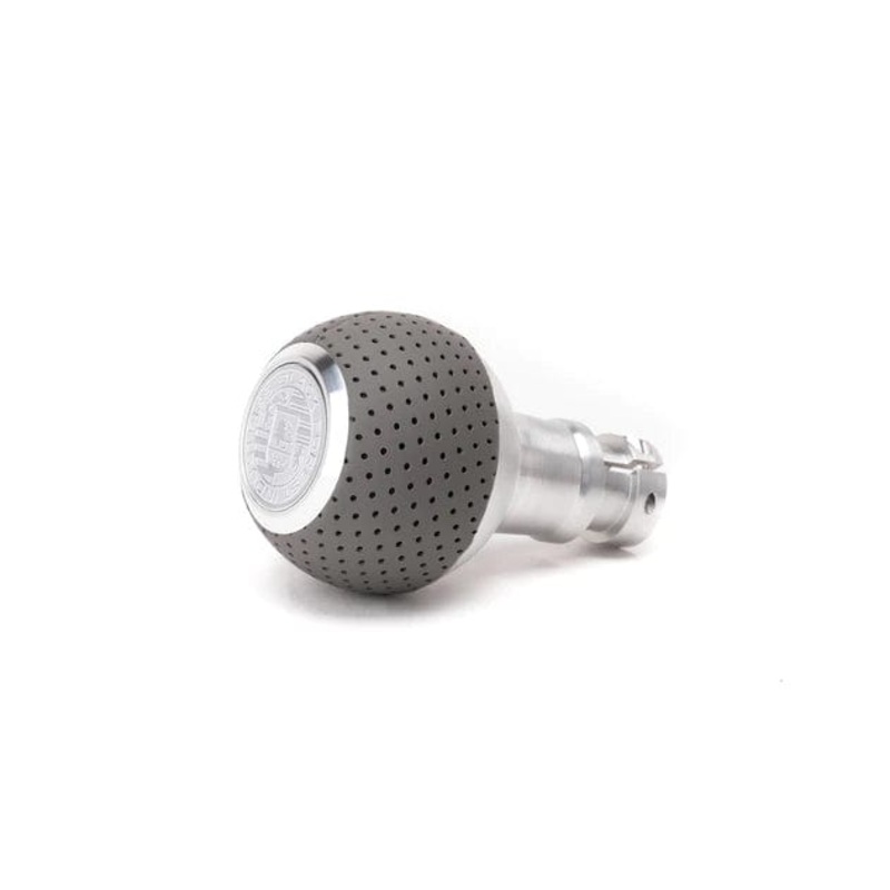 BFI GS2 Heavy Weight Shift Knob – BMW Auto – Style 1 – Graphite Gray Air Leather / Machined Finish