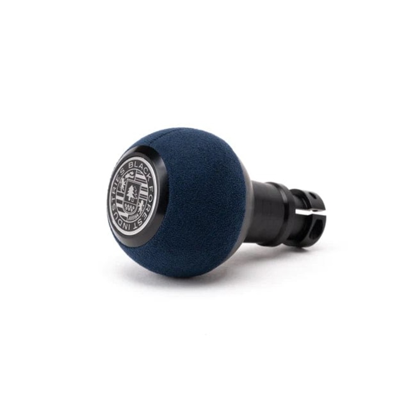 BFI GS2 Heavy Weight Shift Knob – BMW Auto – Style 1 – Royal Blue Alcantara / Black Anodized