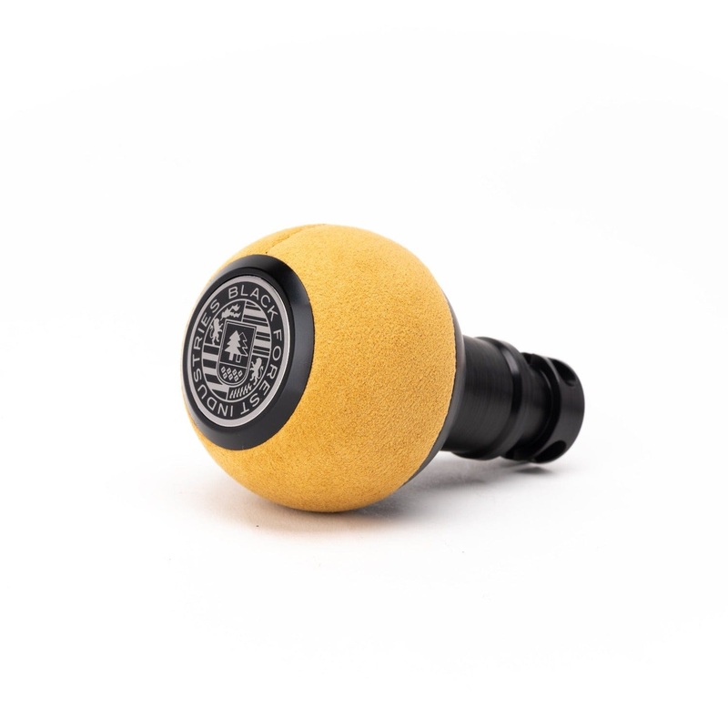 BFI GS2 Heavy Weight Shift Knob – BMW Auto – Style 2 – Caramel Alcantara / Black Anodized