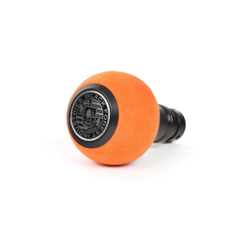BFI GS2 Heavy Weight Shift Knob – BMW Manual – Arancia Mira Orange Air Leather / Black Anodized