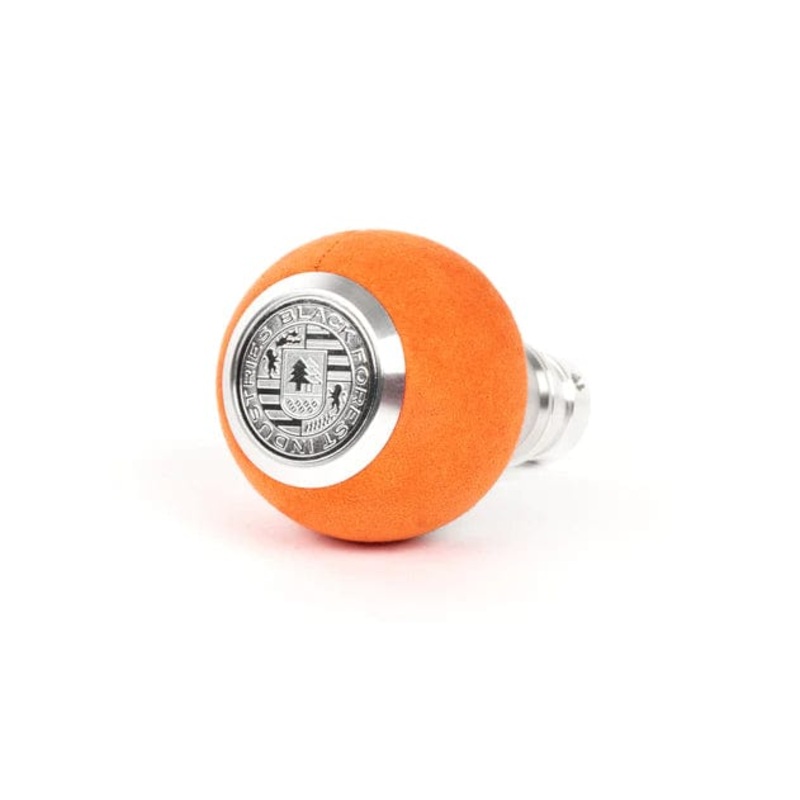 BFI GS2 Heavy Weight Shift Knob – BMW Manual – Arancia Mira Orange Air Leather / Machined Finish