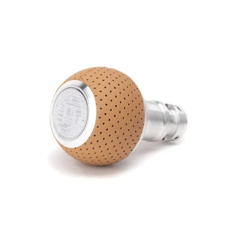 BFI GS2 Heavy Weight Shift Knob – VW/Audi Auto/DSG – Sand Beige Air Leather / Machined Finish
