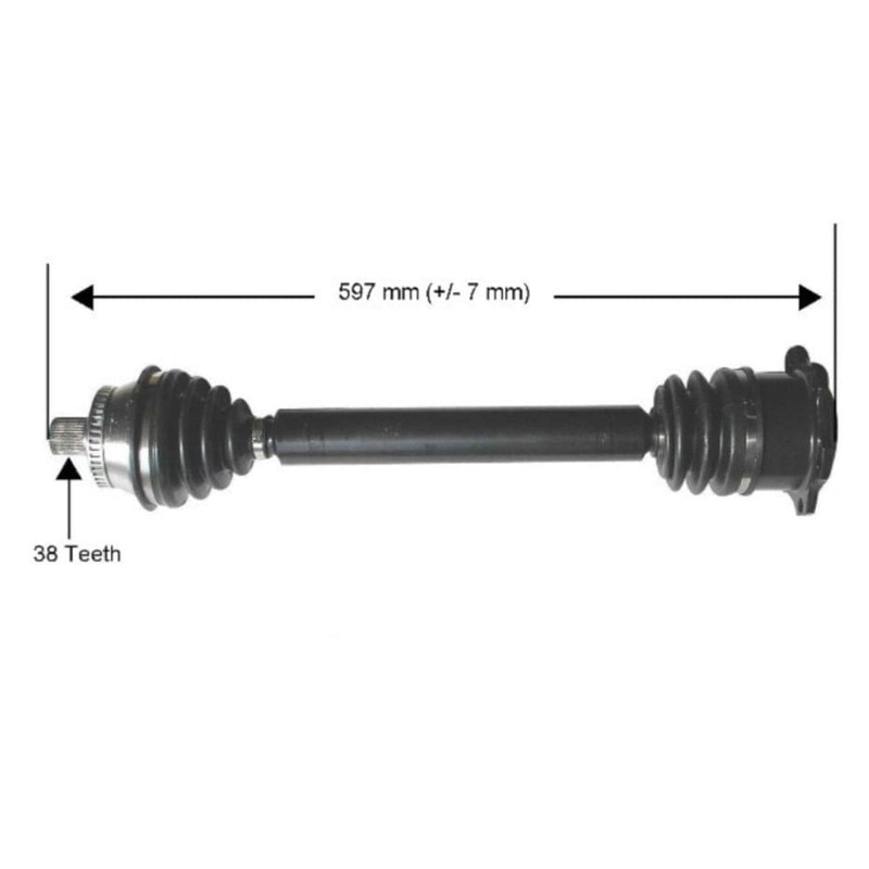 Axle Assembly (Front Left) – VW/Audi / 2.8L V6 / FWD / B5 / Passat / A5