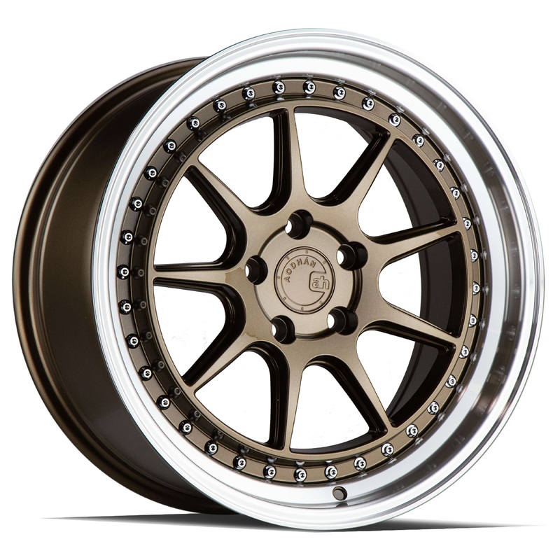 Aodhan DS-X 19″ 5×114.3 Bronze w/ Machined Lip