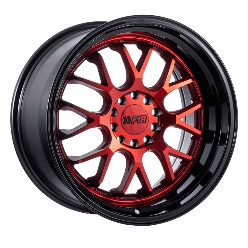 F1R F21 18″ 5×114.3/120 Candy Red w/ Black Lip (NLA)
