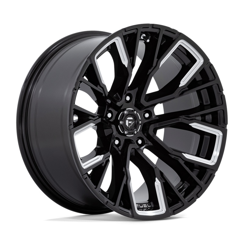 Fuel Wheels D849 Rebar 20″ 5×127 Gloss Black Milled