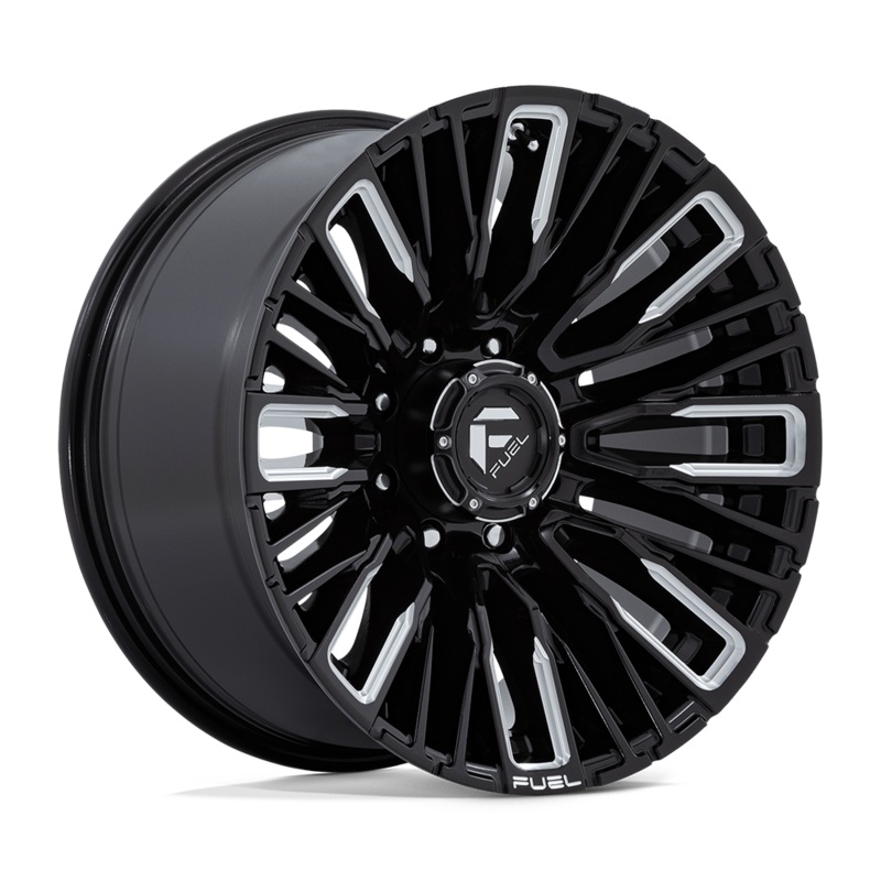 Fuel Wheels D849 Rebar 20″ 8×165.1 Gloss Black Milled